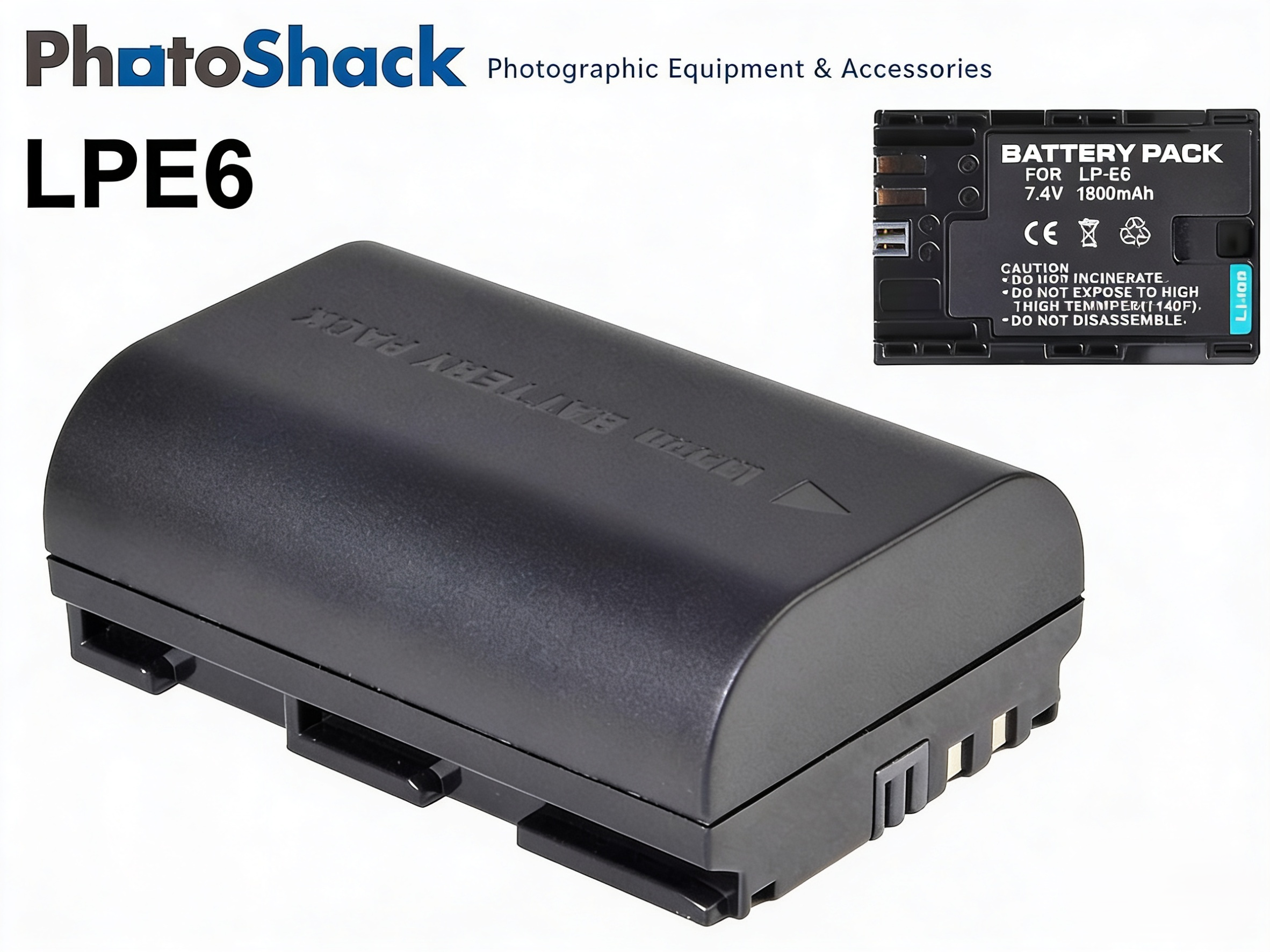 LPE6 Rechargeable Battery for Canon Cameras